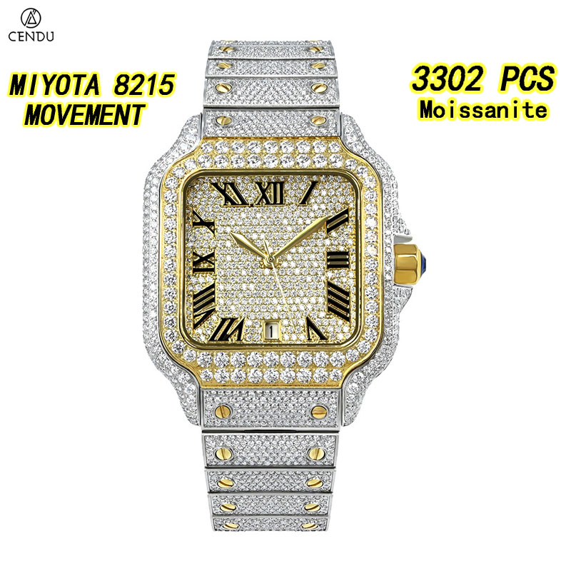 Vvs Jewelry Watches - Luxury VVS Moissanite Watch For Men