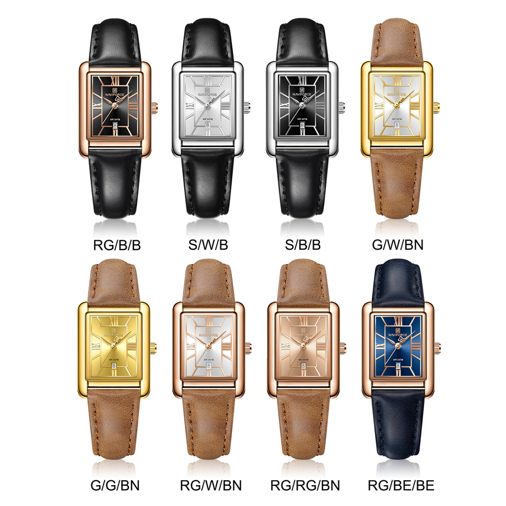 NAVIFORCE Women's Elegant Rect - Jewels On Watches ulasan dan harga