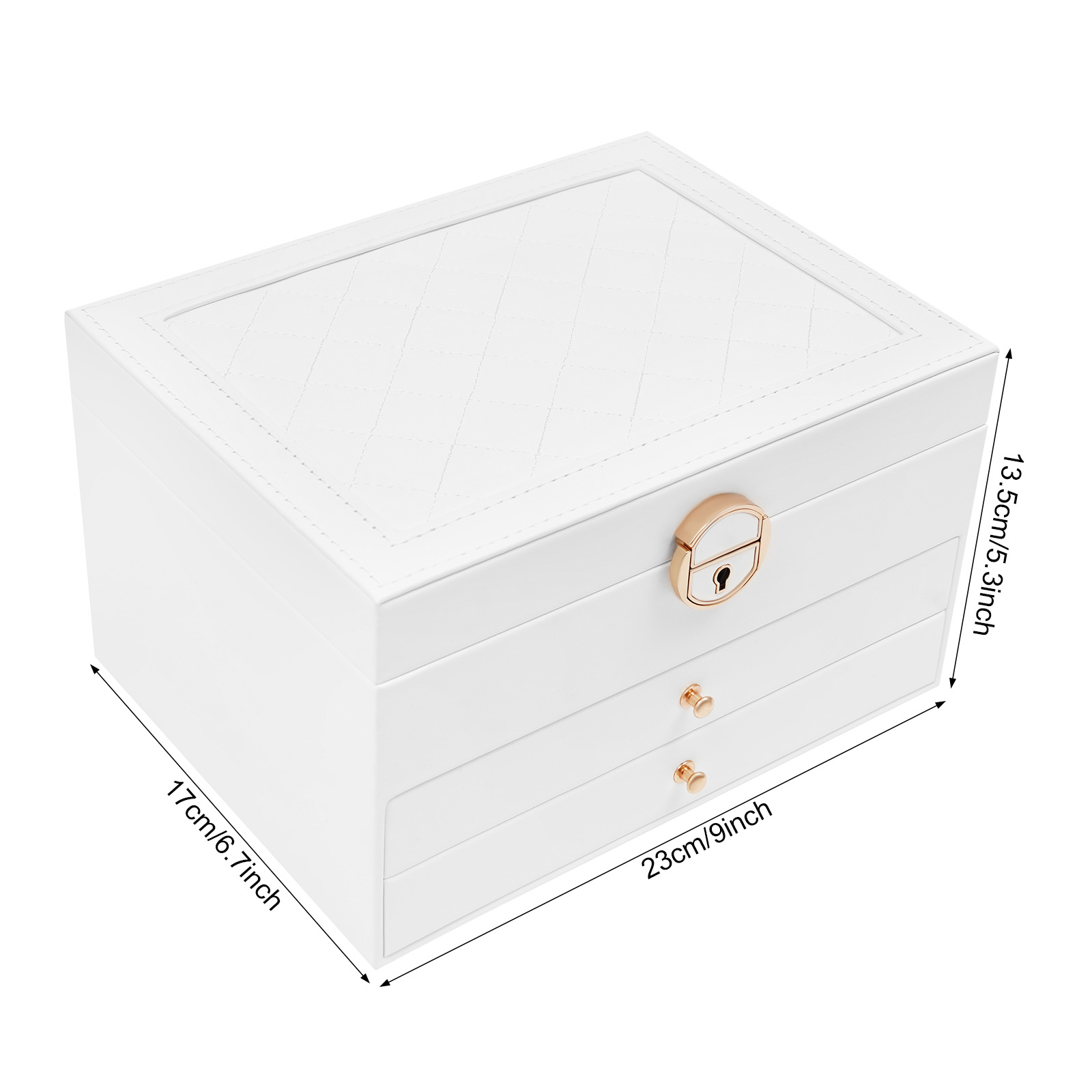 3 Tiers Jewelry Storage Box, S - Jewelry And Watches Store ulasan dan harga