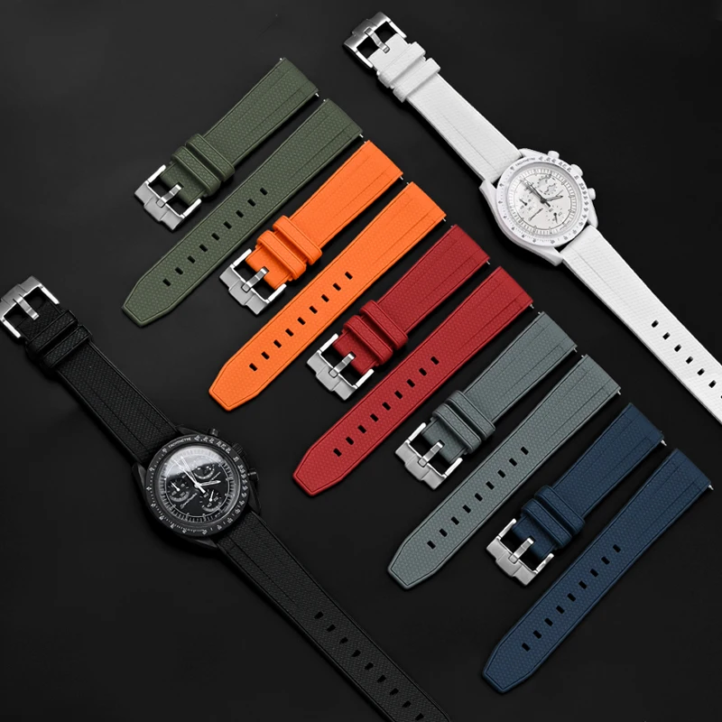20mm 22mm Liquid Silicone Stra - Omega Watch Seamaster ulasan dan harga