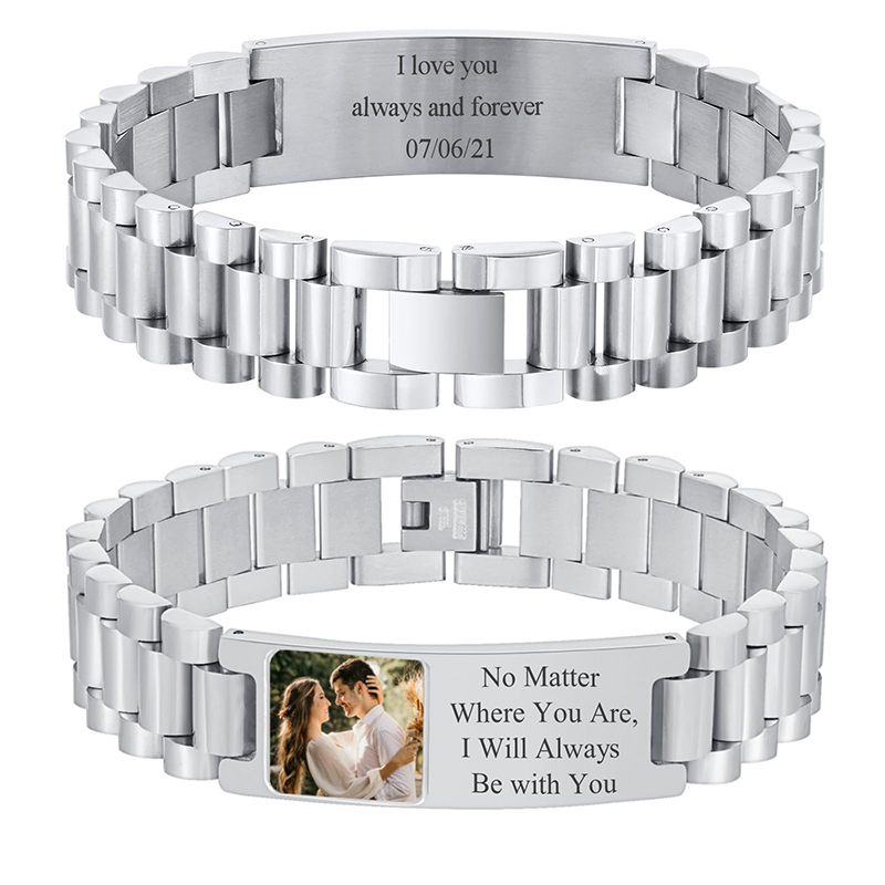 Custom Picture Text Bracelet W - Jewels On Watches ulasan dan harga