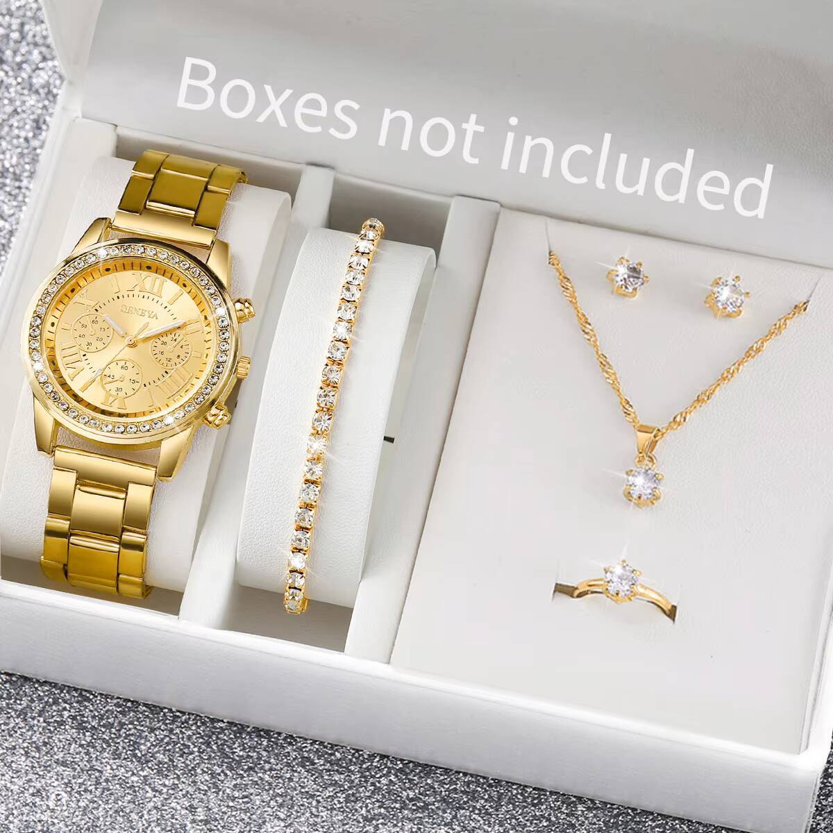 6PCS/Set Fashion Rhinestone Wo - Jewels On Watches ulasan dan harga