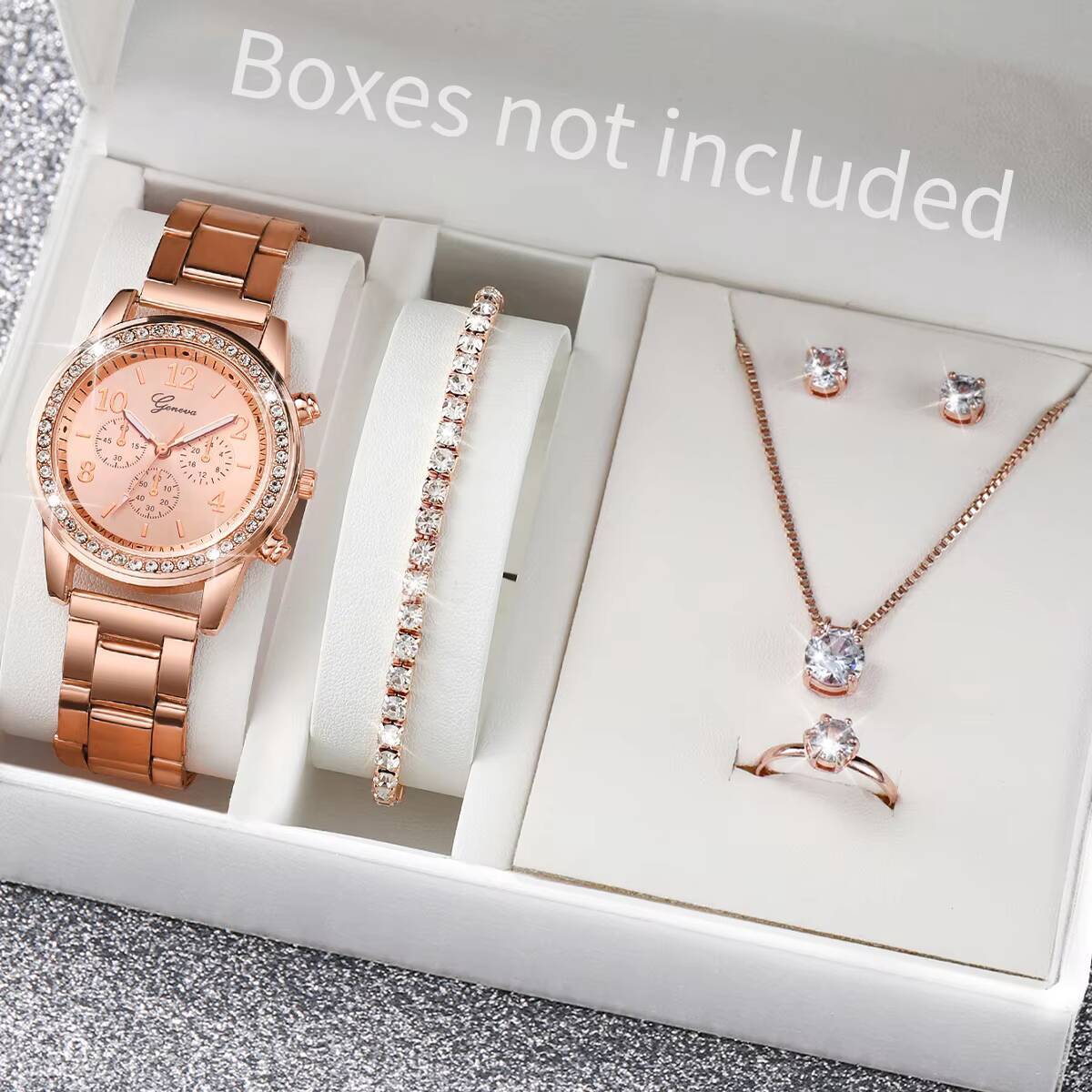 6PCS/Set Fashion Rhinestone Wo - Jewels On Watches ulasan dan harga