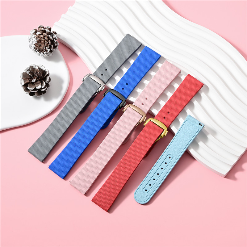 Fluoro Rubber Strap for Swatch - Omega Watch Seamaster ulasan dan harga