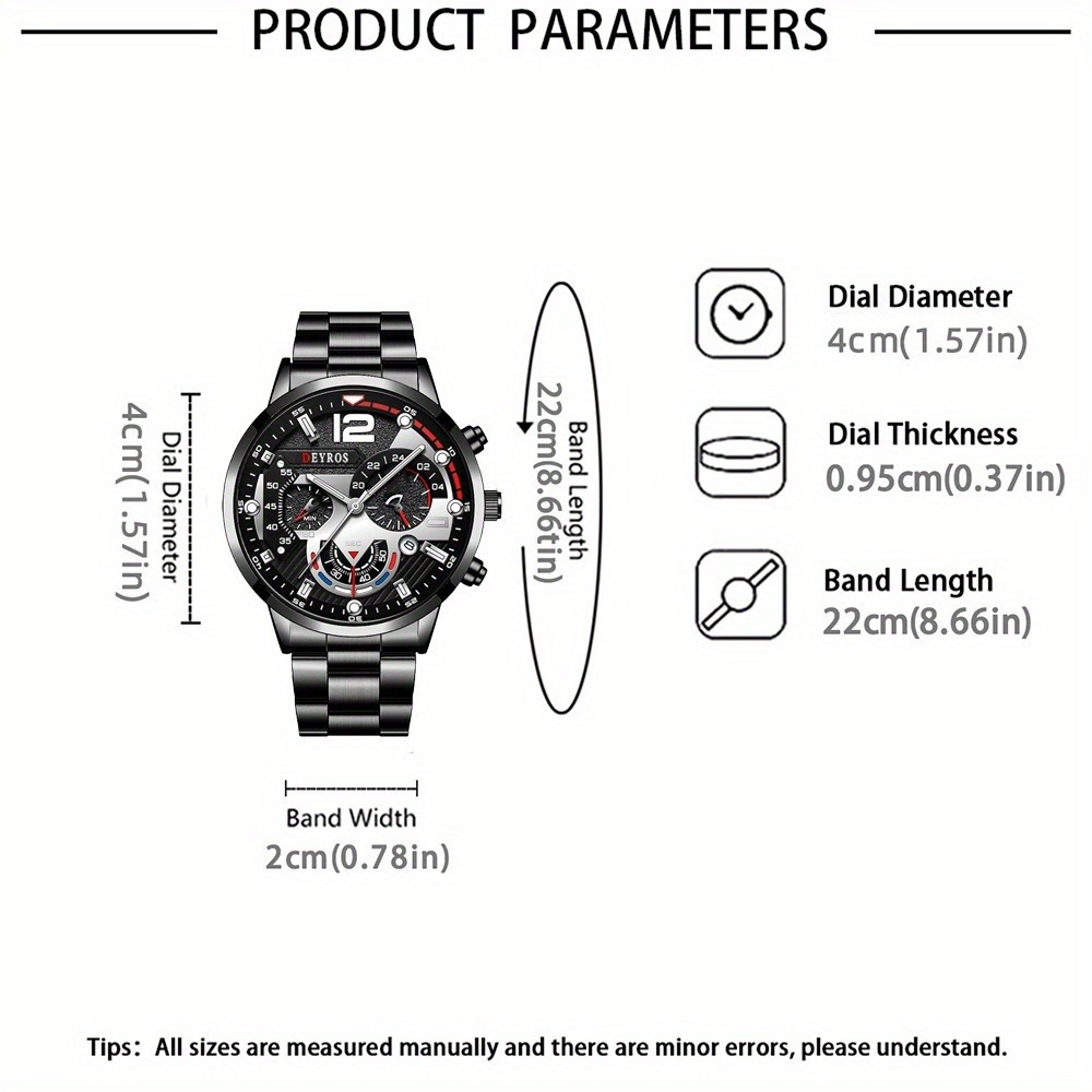 3pcs/set Fashion Men's Watch B - Best Jewelry Watches ulasan dan harga