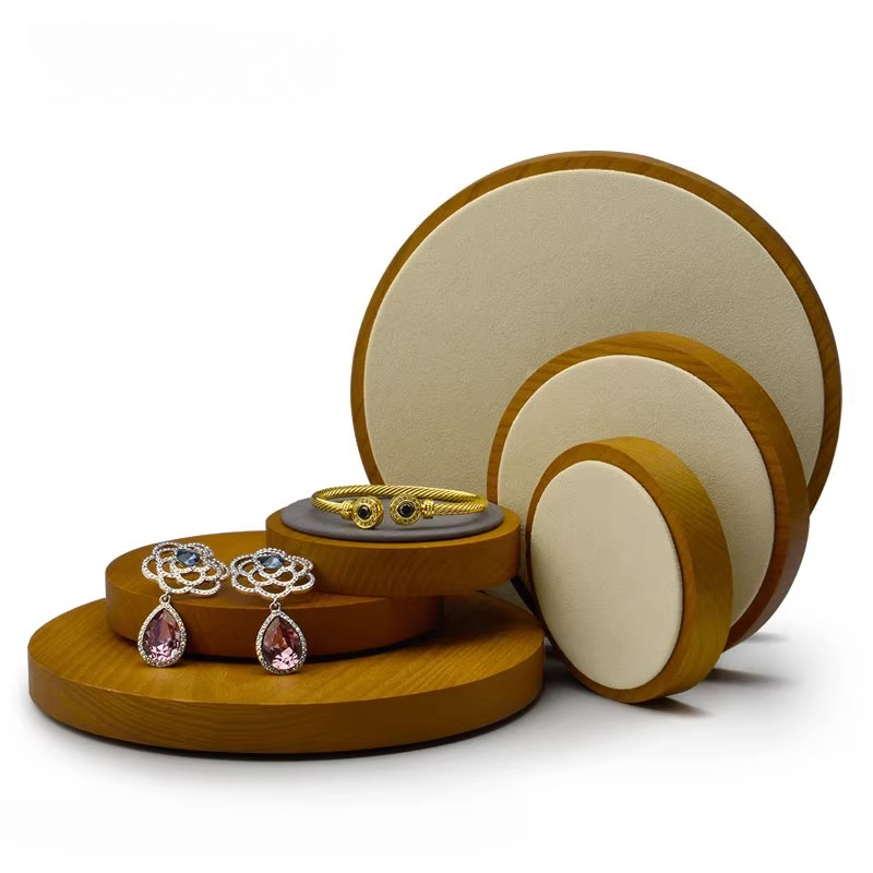 Solid Wood Jewelry Display Tra - Jewelry And Watches Store ulasan dan harga