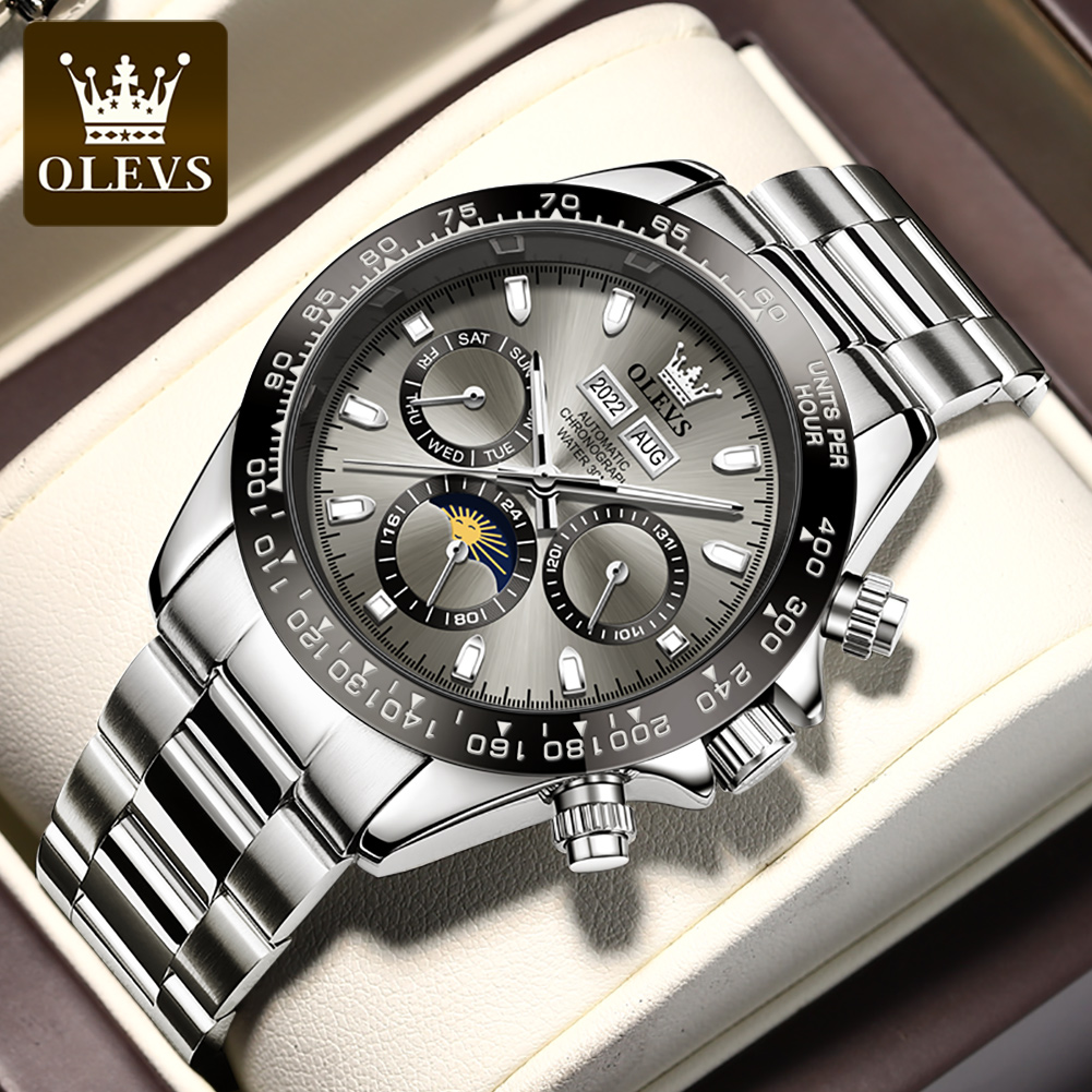 OLEVS 6654 Luxury Mens Watch C - Omega Watch Seamaster ulasan dan harga