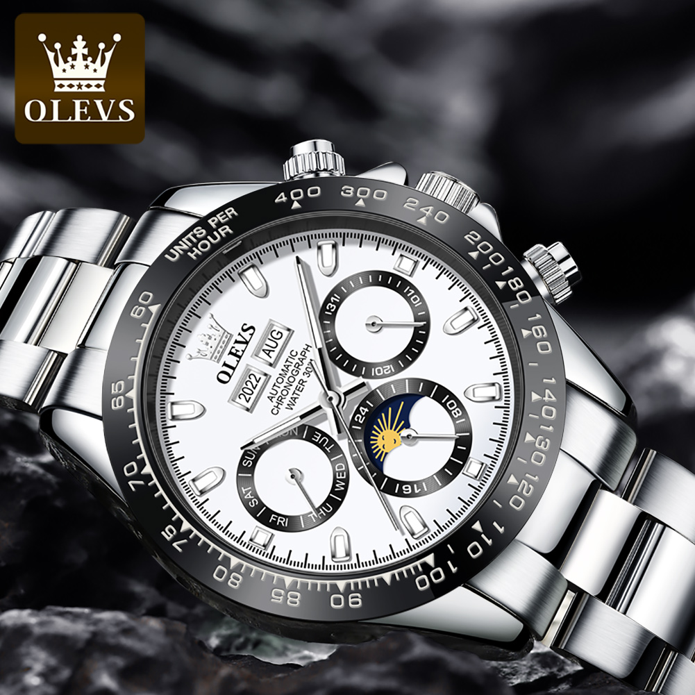 OLEVS 6654 Luxury Mens Watch C - Omega Watch Seamaster ulasan dan harga