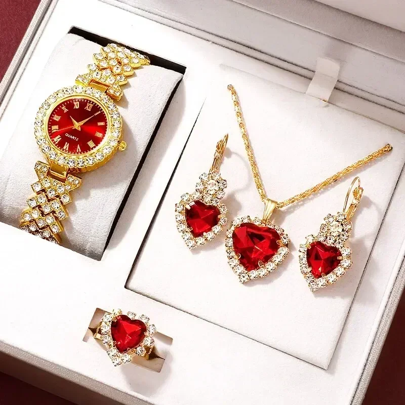 Golden Luxury Watch Women Ring - Jewels On Watches ulasan dan harga