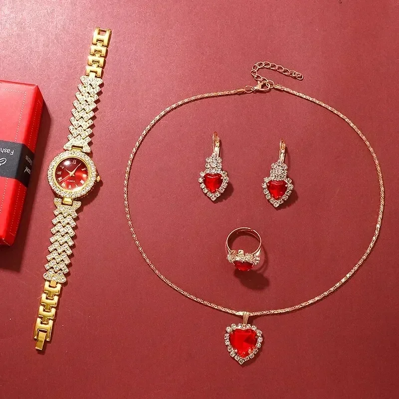 Golden Luxury Watch Women Ring - Jewels On Watches ulasan dan harga