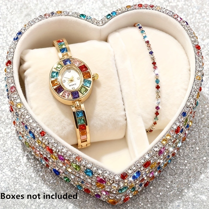 2pcs Elegant Colorful Rhinesto - Jewels On Watches ulasan dan harga