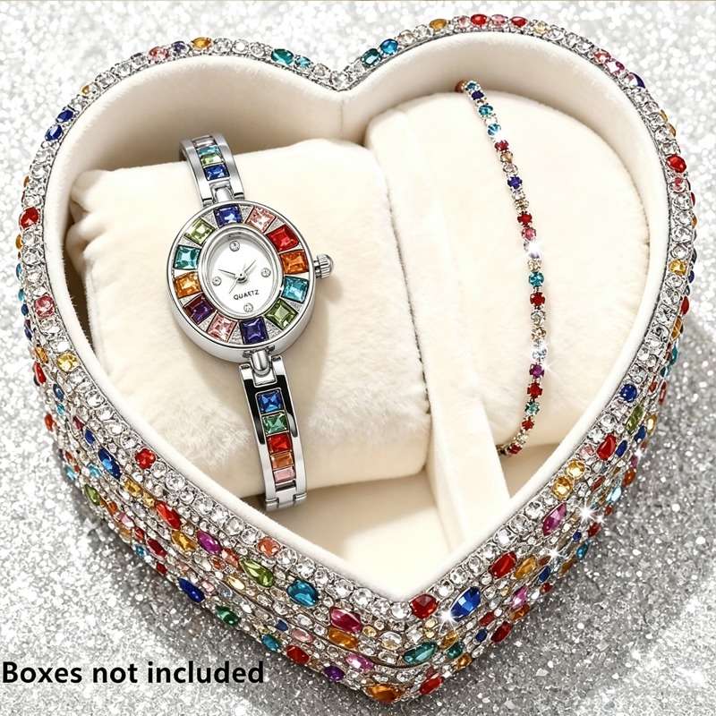 2pcs Elegant Colorful Rhinesto - Jewels On Watches ulasan dan harga
