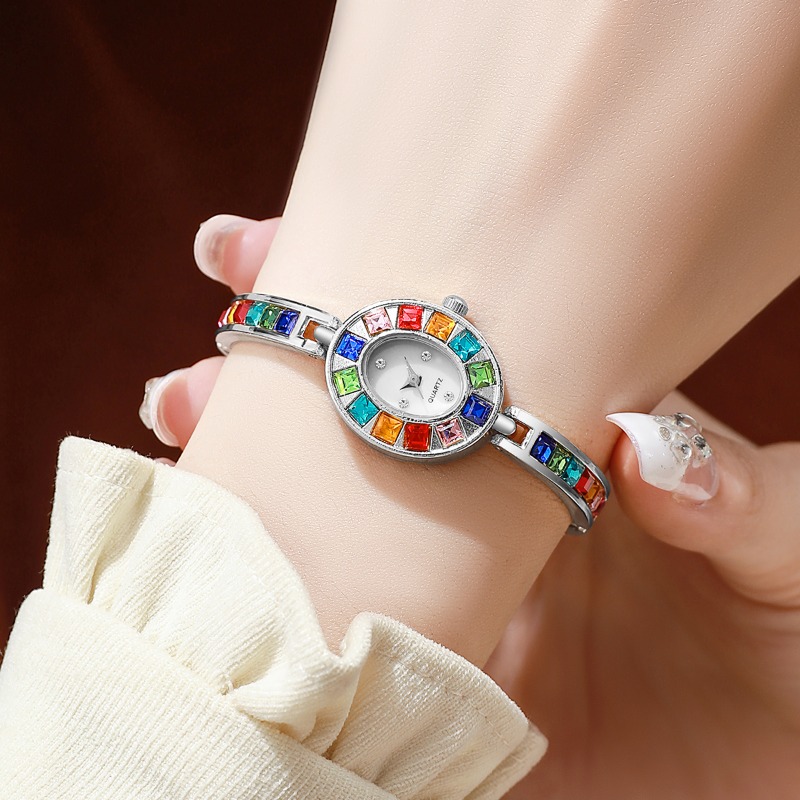 2pcs Elegant Colorful Rhinesto - Jewels On Watches ulasan dan harga