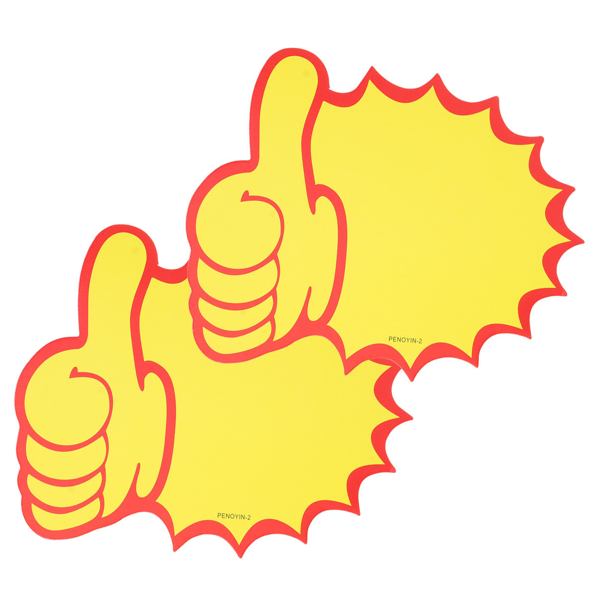 100Pcs Thumb Shaped Yellow Pap - Jewelry And Watches Store ulasan dan harga