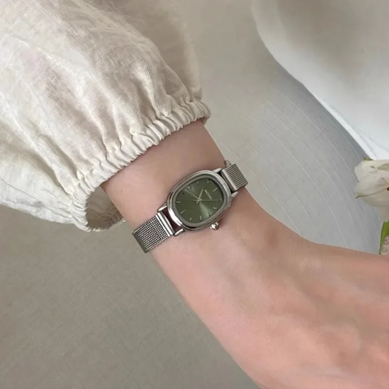 Small Oval Dial Green Watch Si - Jewelry Watches For Women ulasan dan harga