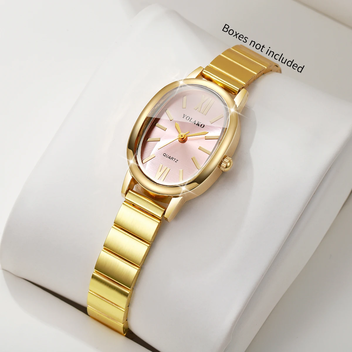 Elegant Pink Dial Women Watch  - Jewelry Watches For Women ulasan dan harga