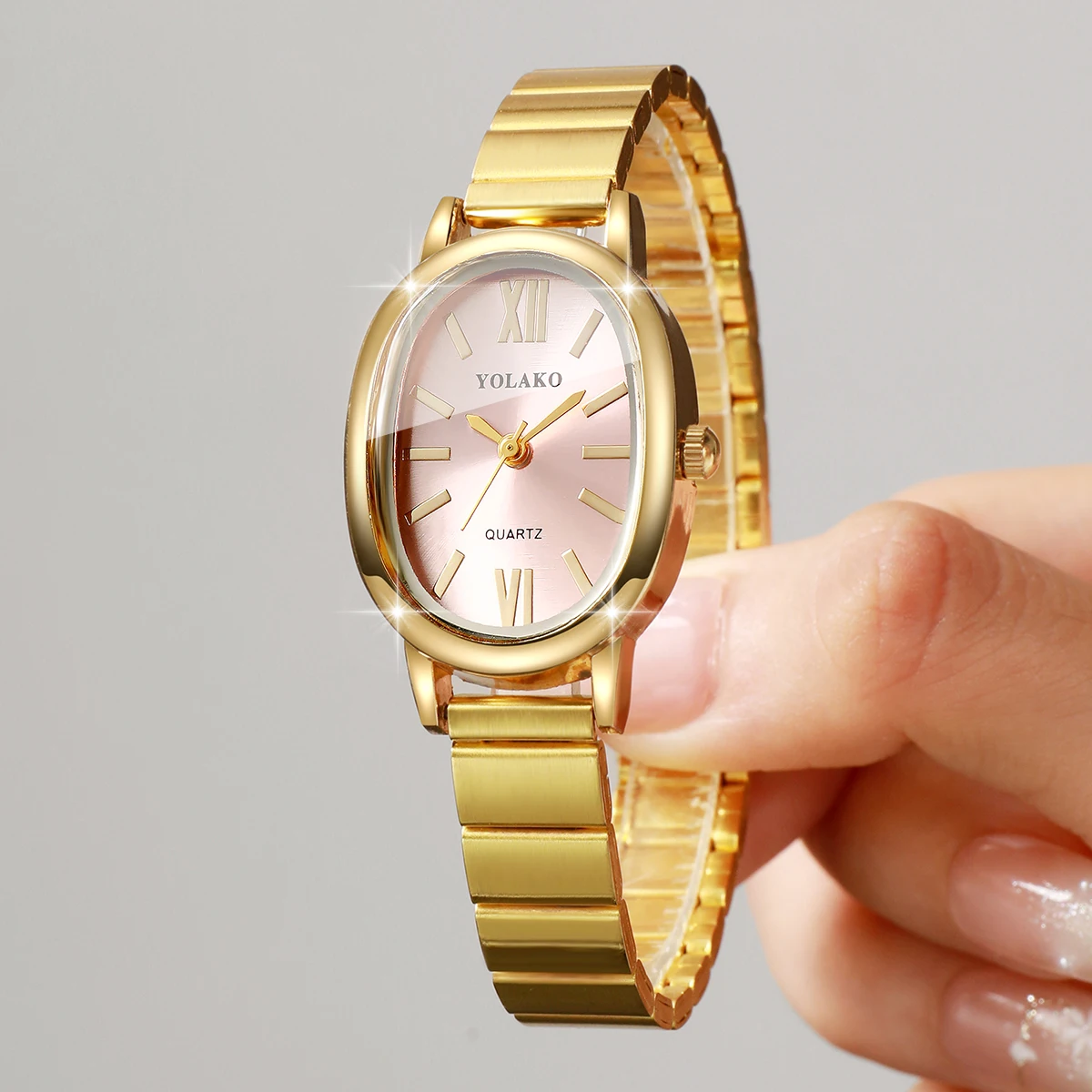 Elegant Pink Dial Women Watch  - Jewelry Watches For Women ulasan dan harga