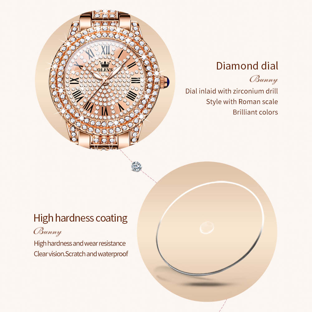 OLEVS 9943 Luxury All Diamond  - Jewelry Watches For Women ulasan dan harga