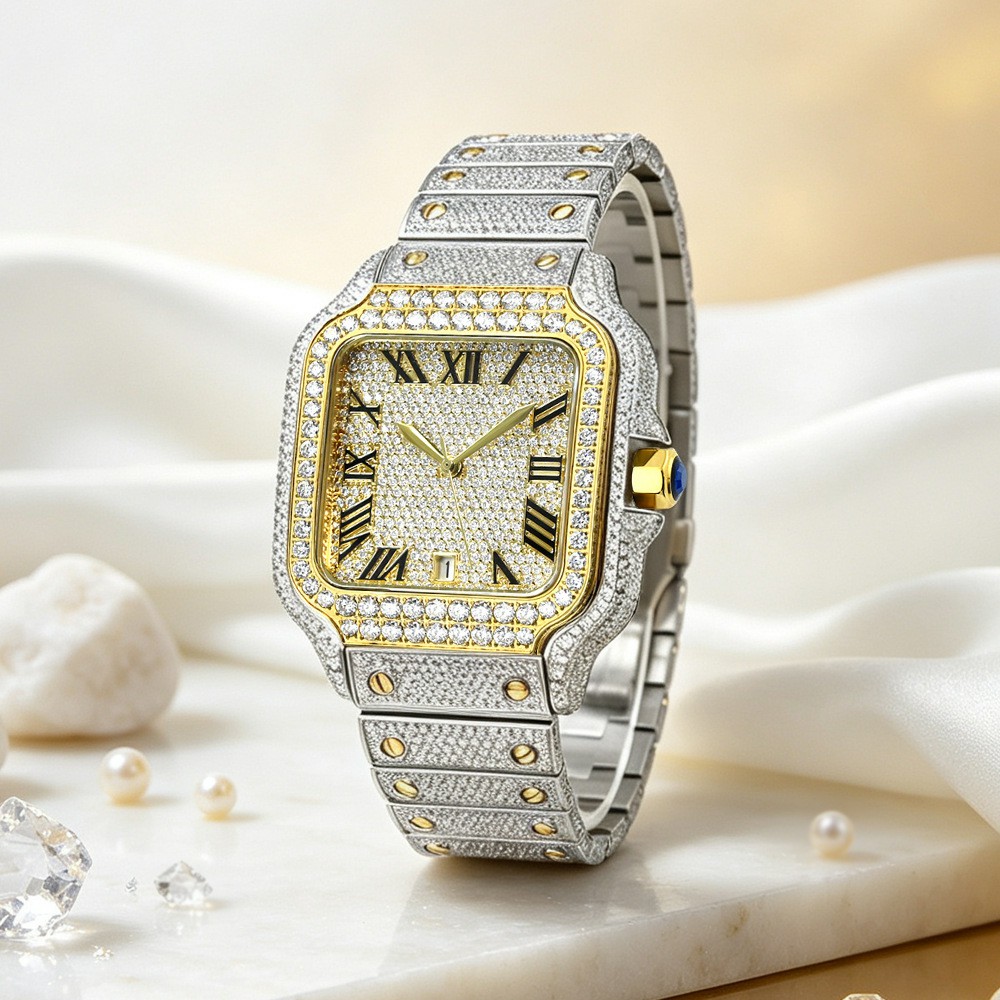 Luxury VVS Moissanite Watch Fo - Vvs Jewelry Watches ulasan dan harga